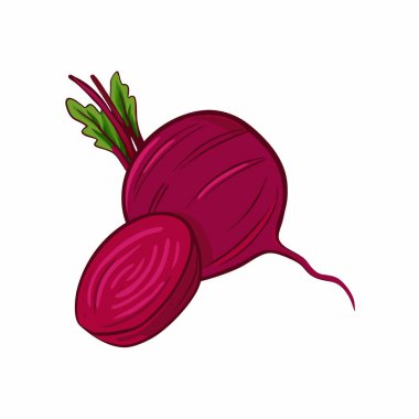 taze turp sağlıklı izole edilmiş simge