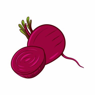 Kırmızı soğan ikonu. vektör illüstrasyonu