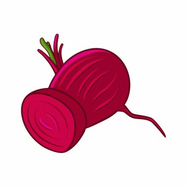 Soğan ikonlu taze turp.