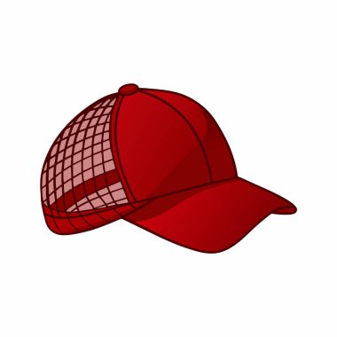 Beyzbol miğferi simgesi beyaz arkaplanda çizgi film tarzında