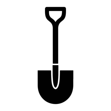 Beyaz arka planda siyah bir kürek silueti sergilenir. Küreğin üstünde D şeklinde bir sapı, uzun düz bir şaftı ve altta da kıvrımlı yuvarlak bir bıçağı var. Görüntü aracın basit ve temiz bir grafik gösterimidir.