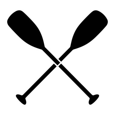 Grafik çiziminde iki siyah kürek beyaz bir zemine çapraz çarpıştı. Kürekler yuvarlak bıçaklar ve sivri saplarla siluet şeklinde tasvir ediliyor. Geçiş noktası bir 'X' şekli yaratır, takım çalışmasını veya bir yolculuğu sembolize eder.