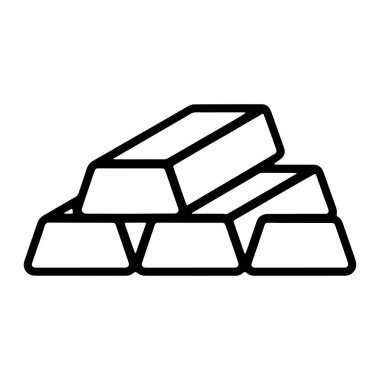 Basit bir siyah beyaz tasviri altı altın külçesini tasvir ediyor. Çubuklar piramit biçiminde dizilir, tabanı oluşturan üç çubuk, orta katmanda iki çubuk ve üste bir çubuk bulunur. Taslak biçimi temiz ve minimalis