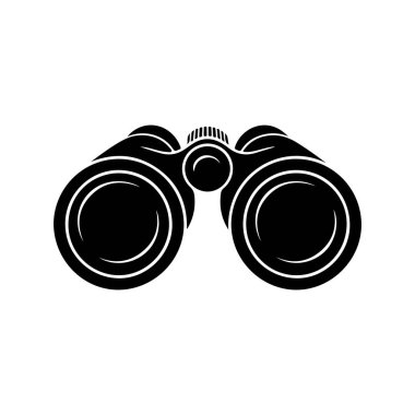 Dürbünün siyah silueti beyaz bir arkaplanda sergilenir. Dürbün, ön taraftaki iki büyük dairesel lensi ve kaburgalı ayarlama tekerleği ile merkezi bir bağlantı köprüsünü gösteren bir cepheden resmedilmiş. Tasarım temiz.