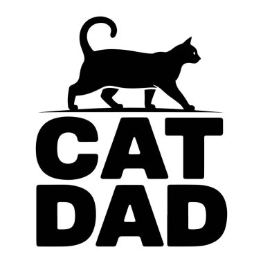 Siyah bir kedi silueti, üzerinde 