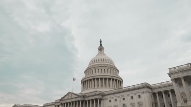 Plan Incliné Vers Bas Capitole Des États Unis Washington Images — Video