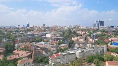 Chamberi 'nin hava görüntüsü, Madrid bölgesi, İspanya. Yüksek kalite 4k görüntü