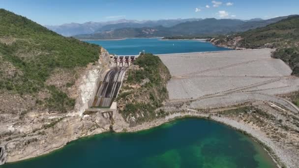 Flygfoto Machacura Dam Regionen Maule Chile — Stockvideo