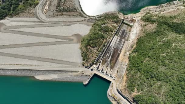 Flygfoto Machacura Dam Regionen Maule Chile — Stockvideo