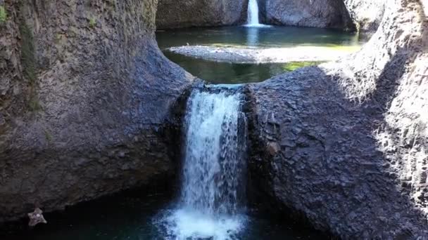 Parque Nacional Siete Cachoeira Tazas Radal Siete Tazas Maule Chile — Vídeo de Stock