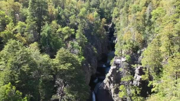 Parque Nacional Siete Tazas Cascada Radal Siete Tazas Maule Chile — Vídeo de stock