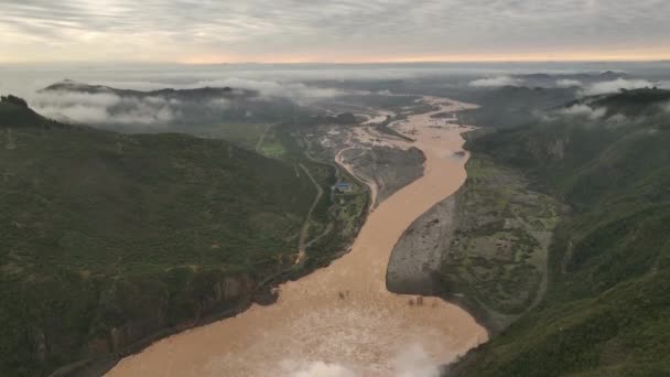 Дамба Мачакура Після Затоплення Регіоні Мауле Чилі 2023 Році — стокове відео