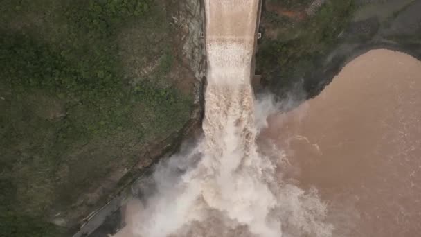 Aerial View Machacura Gát Elárasztása Után Régió Maule Chile 2023 — Stock videók