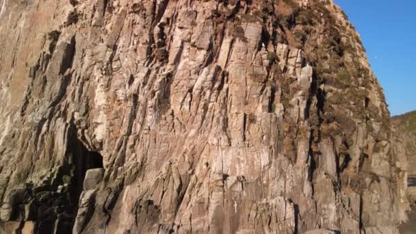 Большие Скалы Памятник Природы Piedra Iglecia Церковный Камень Чилийском Побережье — стоковое видео