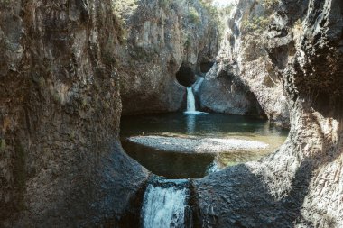 Şelale Radal Siete Tazas Ulusal Parkı Maule, Şili