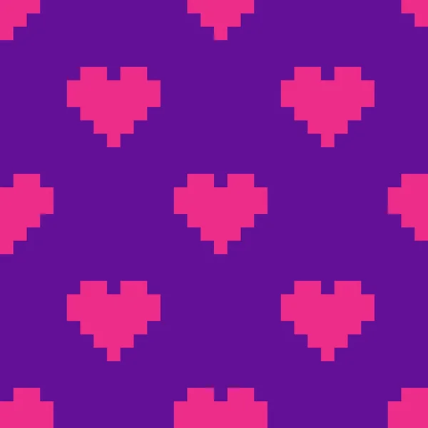 Абстрактный Узор Розовых Сердец Стиле Фортепиано Векторная Многократная Геометрическая Конструкция — стоковый вектор