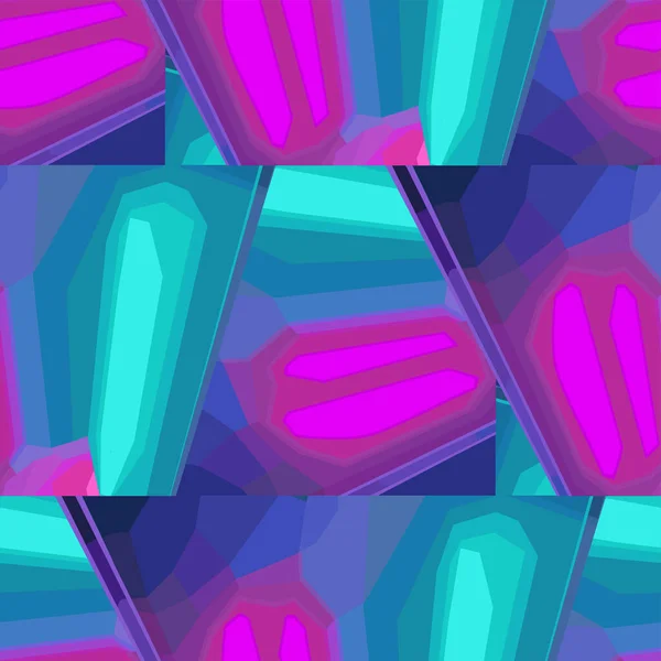 Αφηρημένη Αδιάλειπτη Μοτίβο Του Gradiental Γωνιακή Σχήματα Νέον Χρώματα Διάνυσμα — Διανυσματικό Αρχείο