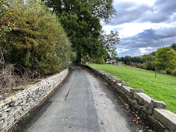 Wood Bottom Lane Einem Bewölkten Herbsttag Der Nähe Von Brighouse — Stockfoto