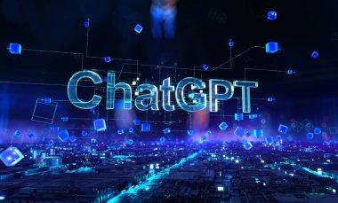 Digital technology hitech concept.Dynamic digital background