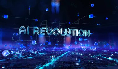 Digital technology hitech concept. Dynamic digital background