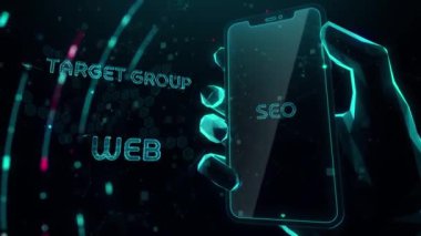 Dijital şehir, iş çeşitliliği, teknoloji ve internet kavramı