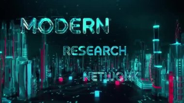 Dijital şehir, iş çeşitliliği, teknoloji ve internet kavramı