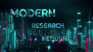 Dijital şehir, iş çeşitliliği, teknoloji ve internet kavramı