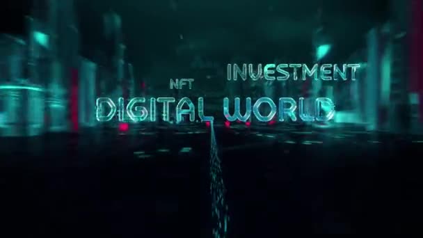 Ciudad Digital Diversidad Negocios Tecnología Concepto Internet — Vídeos de Stock