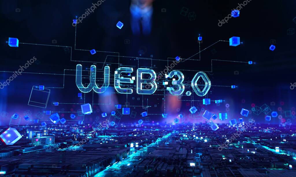Digital technology hitech concept. Dynamic digital background