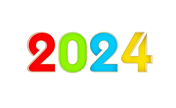 Nouvel 2024 Concept Conception Créative Image Rendu — Photo