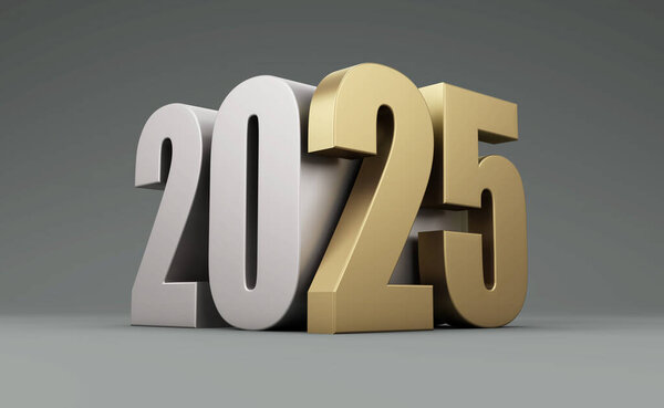 Новый год 2025 Creative Design - 3D Rendered Image