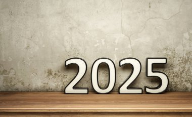 Yeni Yıl 2025 Yaratıcı Tasarım Konsepti - 3B Hazırlanmış Resim
