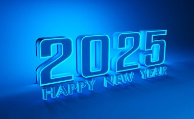 Yeni Yıl 2025 Yaratıcı Tasarım Konsepti - 3B Hazırlanmış Resim