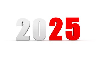 Yeni Yıl 2025 Yaratıcı Tasarım Konsepti - 3B Hazırlanmış Resim
