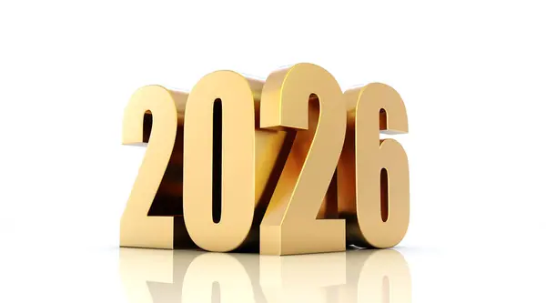 Yeni Yıl 2026 Yaratıcı Tasarım Konsepti - 3D Hazırlanmış Resim