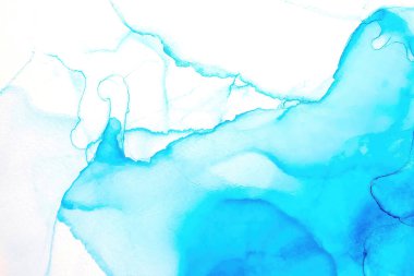 Mürekkep, boya, soyut. Tabloya yakın çekim. Renkli soyut resim arkaplanı. Yüksek desenli yağlı boya. Yüksek kalite detaylar. Alkol mürekkebi modern soyut resim, modern modern sanat.