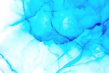 Mürekkep, boya, soyut. Tabloya yakın çekim. Renkli soyut resim arkaplanı. Yüksek desenli yağlı boya. Yüksek kalite detaylar. Alkol mürekkebi modern soyut resim, modern modern sanat.