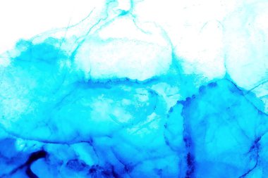 Mürekkep, boya, soyut. Tabloya yakın çekim. Renkli soyut resim arkaplanı. Yüksek desenli yağlı boya. Yüksek kalite detaylar. Alkol mürekkebi modern soyut resim, modern modern sanat.