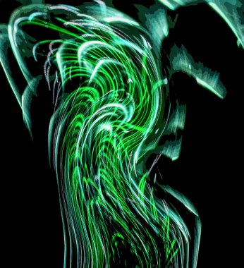 gece güzel renkli havai fişek