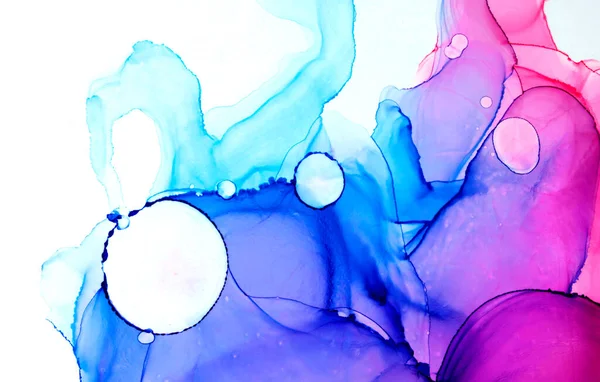 Великолепные Чернила Алкоголя Созданные Цифровом Формате Прекрасными Мраморными Цветами Дизайнами — стоковое фото