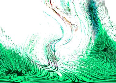 gece güzel renkli havai fişek