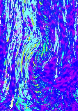 Alkol mürekkebi teknikli doğal akışkan resim. Yumuşak rüya renkleri şeffaf dalgalı çizgiler oluşturur