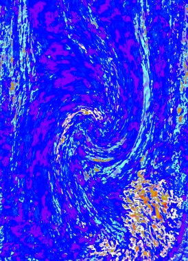 Alkol mürekkebi teknikli doğal akışkan resim. Yumuşak rüya renkleri şeffaf dalgalı çizgiler oluşturur