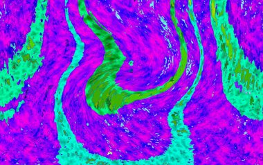 Alkol mürekkebi teknikli doğal akışkan resim. Yumuşak rüya renkleri şeffaf dalgalı çizgiler oluşturur