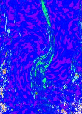 Alkol mürekkebi teknikli doğal akışkan resim. Yumuşak rüya renkleri şeffaf dalgalı çizgiler oluşturur