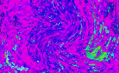 Alkol mürekkebi teknikli doğal akışkan resim. Yumuşak rüya renkleri şeffaf dalgalı çizgiler oluşturur