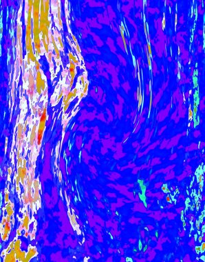 Alkol mürekkebi teknikli doğal akışkan resim. Yumuşak rüya renkleri şeffaf dalgalı çizgiler oluşturur