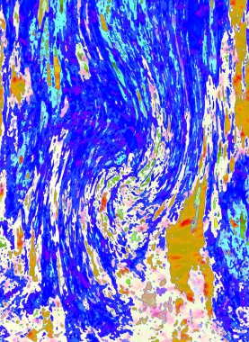 Alkol mürekkebi teknikli doğal akışkan resim. Yumuşak rüya renkleri şeffaf dalgalı çizgiler oluşturur