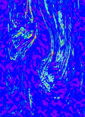 Alkol mürekkebi teknikli doğal akışkan resim. Yumuşak rüya renkleri şeffaf dalgalı çizgiler oluşturur