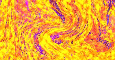 Alkol mürekkebi teknikli doğal akışkan resim. Yumuşak rüya renkleri şeffaf dalgalı çizgiler oluşturur